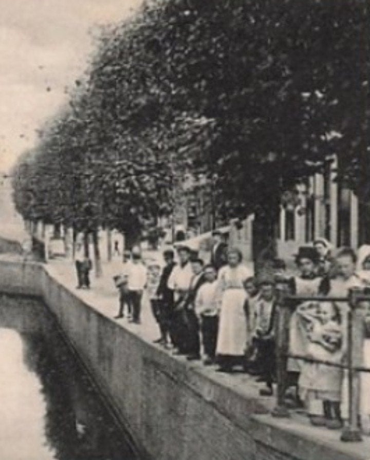 Amersfoort Spui met Koppelpoort 1904 Prachtig stadsgezicht, Verzenden, Voor 1920, Gelopen, Utrecht