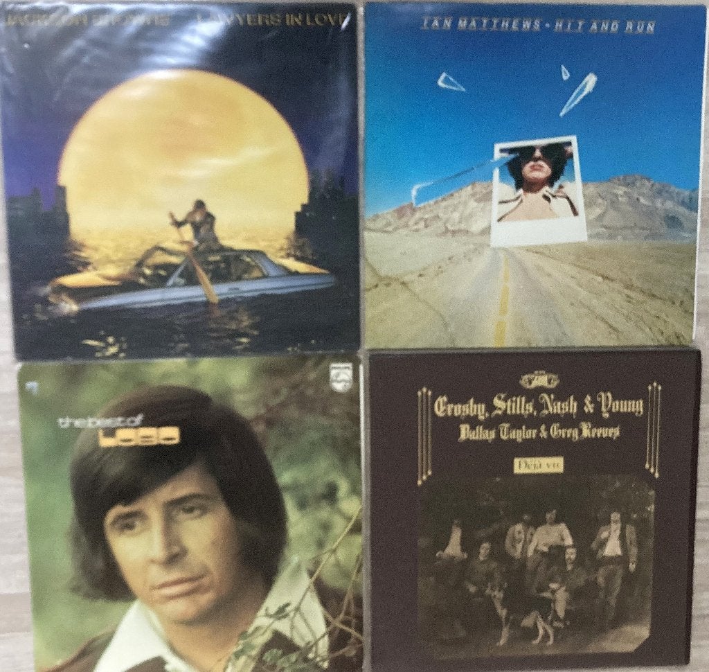 5 lp's: Jackson Browne  &  Crosby,Still Nash&Young & Lobo, LP, Gebruikt, Ophalen of Verzenden, 12 inch