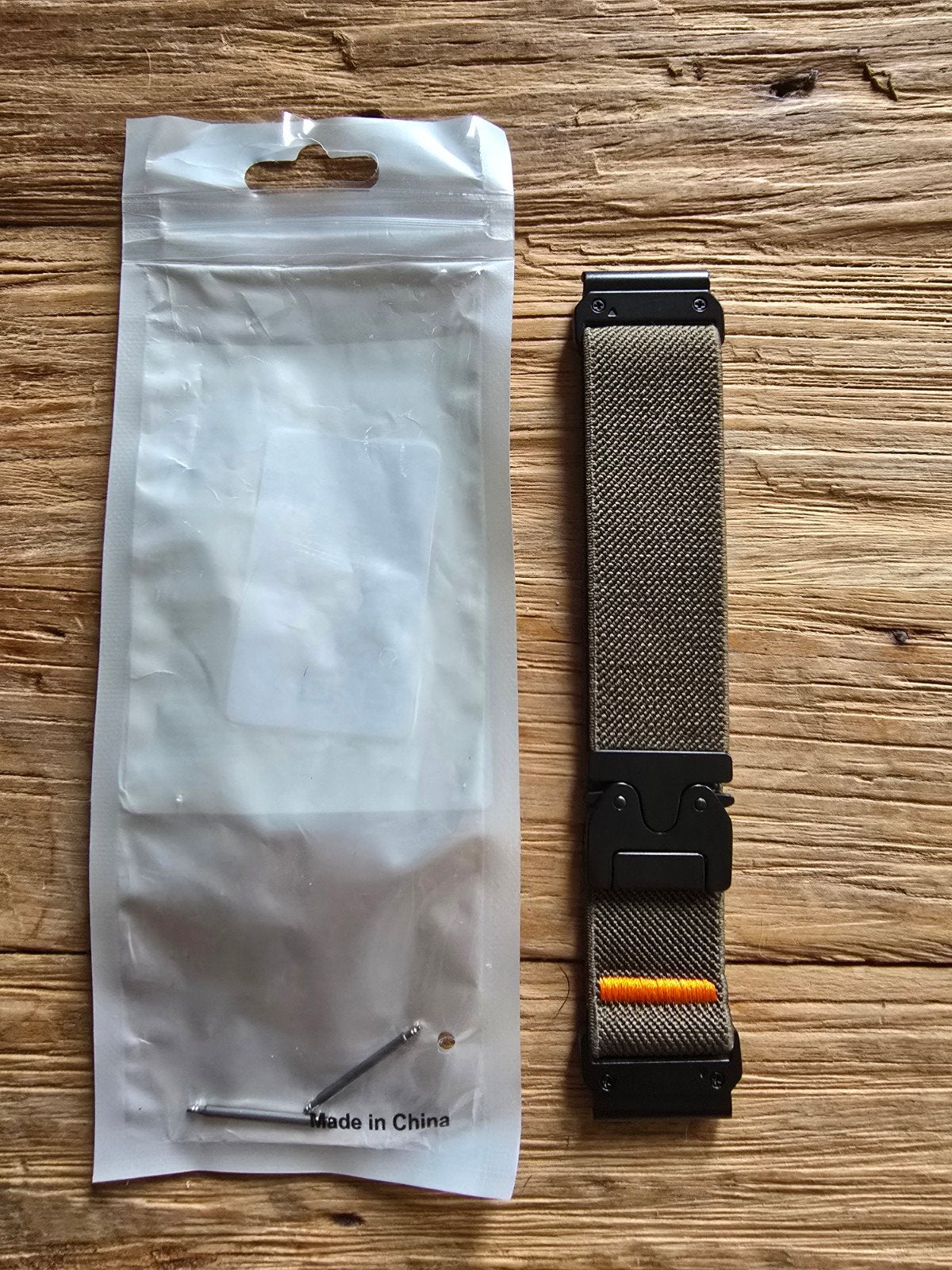 Nylon horlogebandje Garmin 22mm QuickFit (nieuw), Ophalen of Verzenden, Nieuw, Android