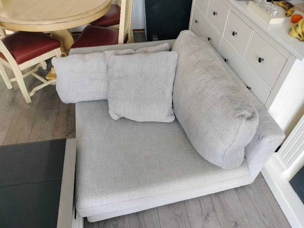 Een hoekbank Linteloo 110x110 cm te koop., Modern van Linteloo., Gebruikt, 100 tot 125 cm, Tweepersoons