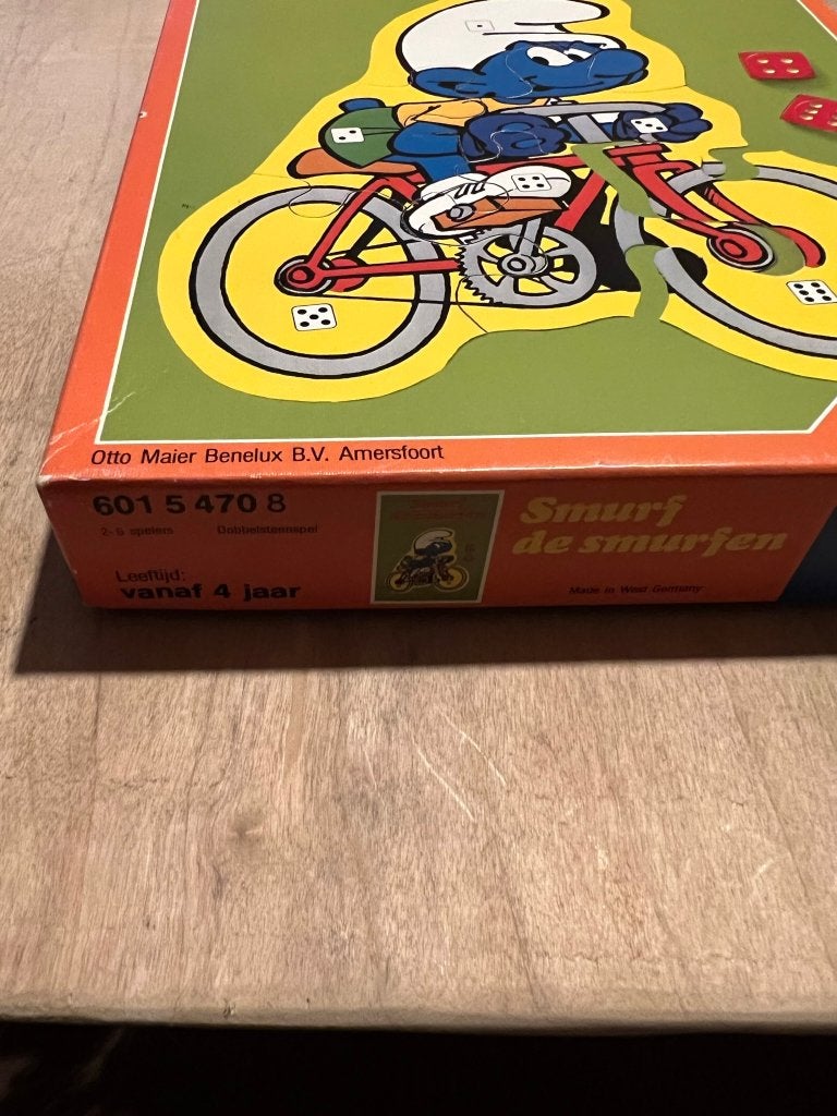 Smurf De Smurfen, een smurfig dobbelsteenspel, Ophalen of Verzenden, Zo goed als nieuw, Verschillende Smurfen, Gebruiksvoorwerp