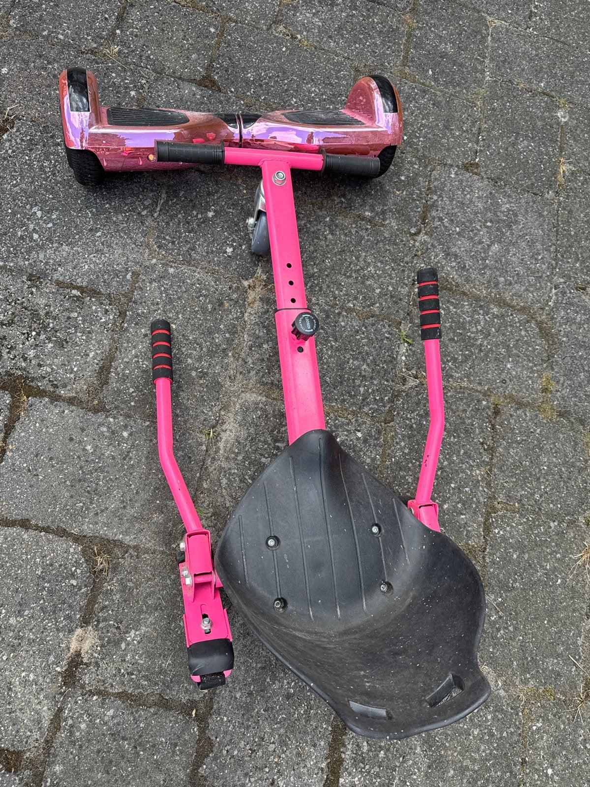 Hoverboard met zitje - Roze, Ophalen of Verzenden, Gebruikt, Overige typen