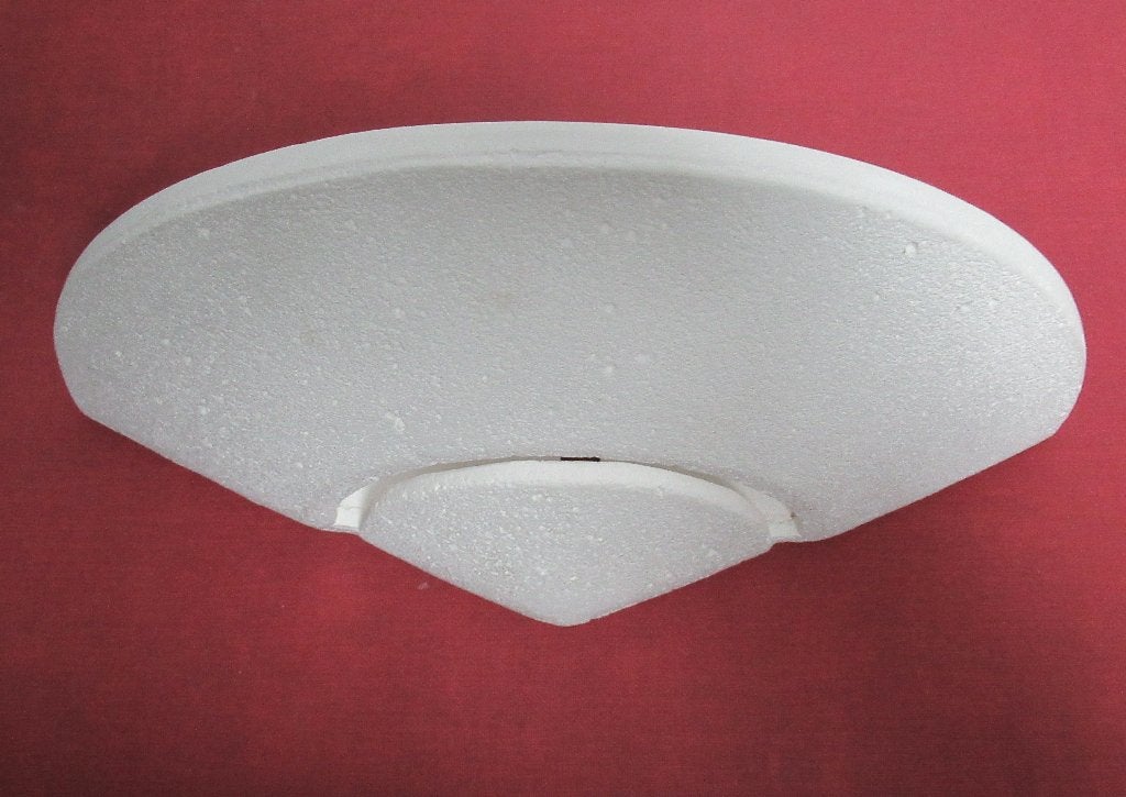 Retro jaren 80 / 90 aardewerk up-light, NVT, Wit, Overige merken, NVT