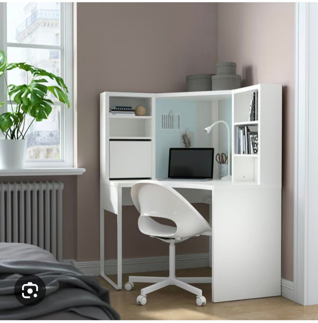 IKEA Micke hoekbureau wit, Ophalen, Hoekbureau, Zo goed als nieuw, IKEA