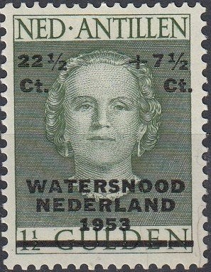 Nederlandse Antillen- 1953- Watersnood -22 -- P, Verzenden, Postfris