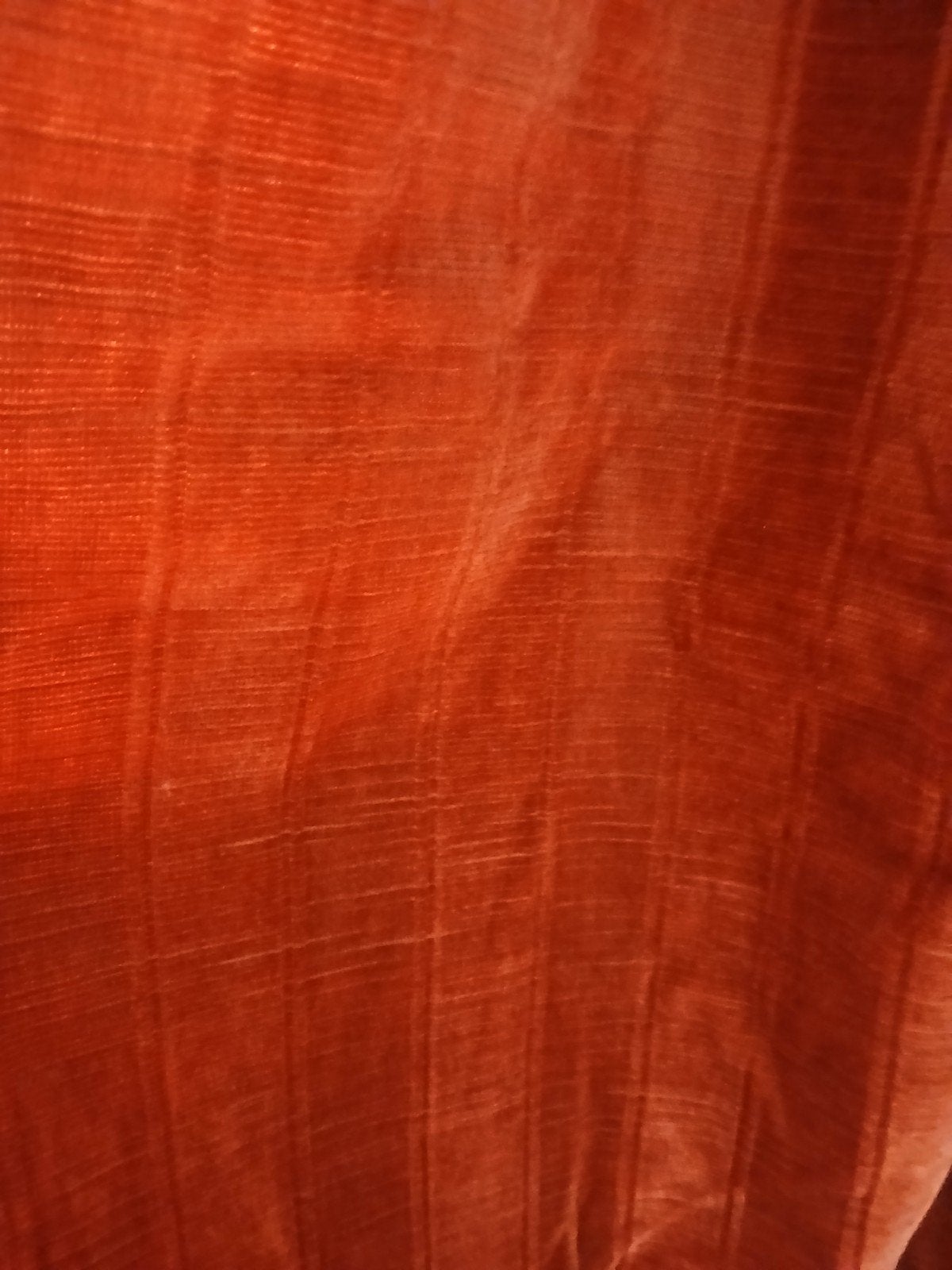 Vintage jaren 70 gordijnen roestbruin / meubelstof, Huis en Inrichting, Overige materialen, 177 cm, Rood, Ophalen of Verzenden