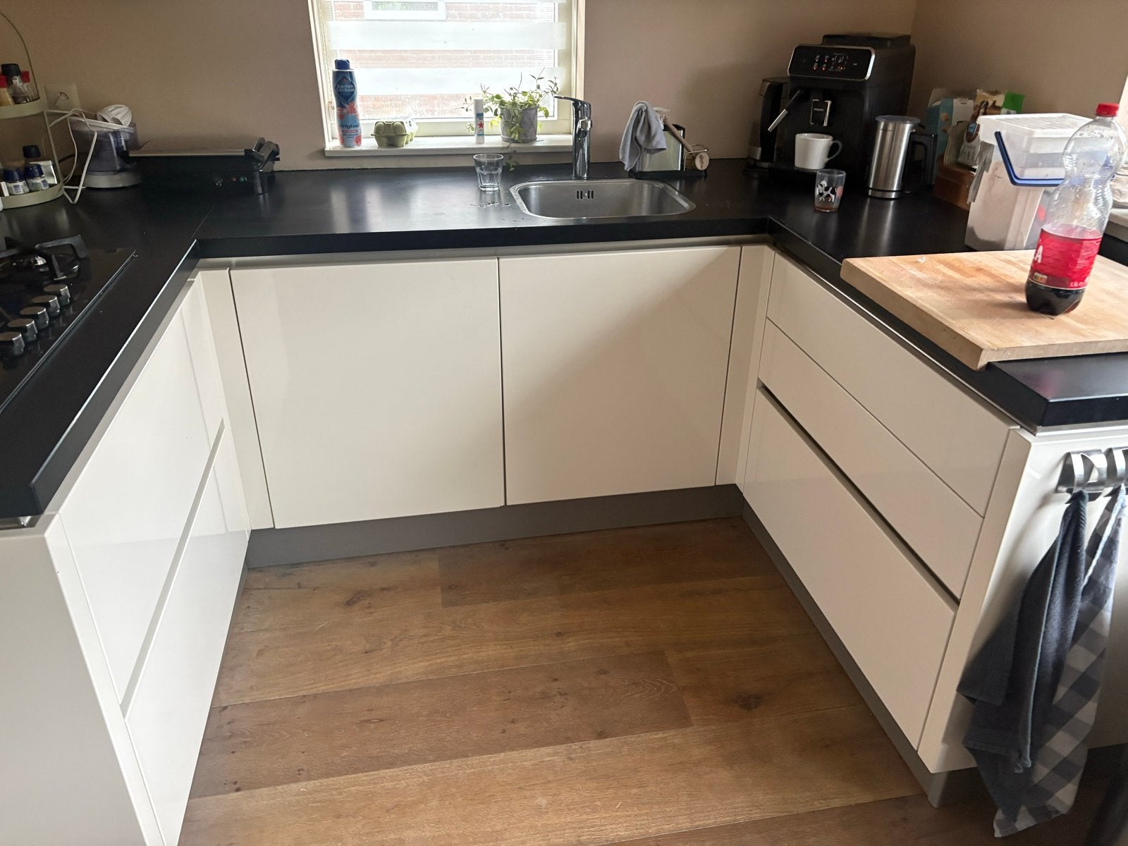 Complete Keuken met Bauknecht Apparatuur en Bosch Vaatwasser, Witgoed en Apparatuur, Ophalen, Gebruikt, Magnetron, 60 cm of meer