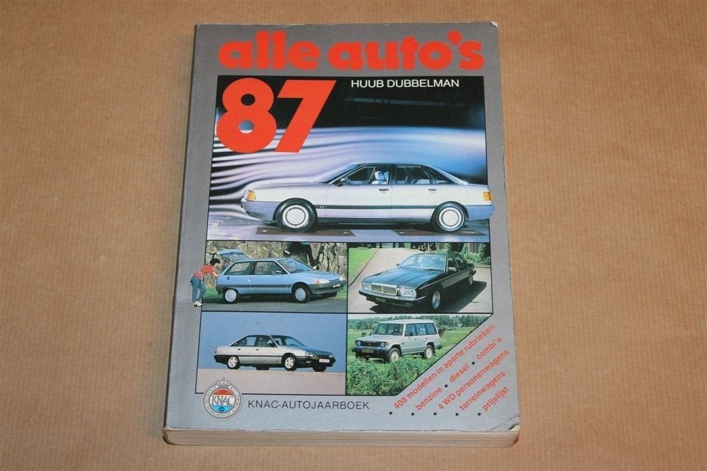 Alle Autos 1987 — KNAC Autojaarboek 408 Modellen, Ophalen of Verzenden, Gelezen, Overige merken