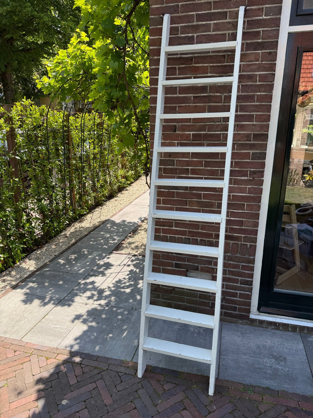 Stevige, landelijke houten trap / ladder - 240x50cm, Doe-het-zelf en Verbouw, Ladders en Trappen, Ophalen, Gebruikt, Trap, 2 tot 4 meter