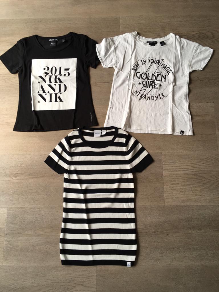 3x Nik & Nik tshirt 152, Ophalen of Verzenden, Zo goed als nieuw, Meisje, Shirt of Longsleeve