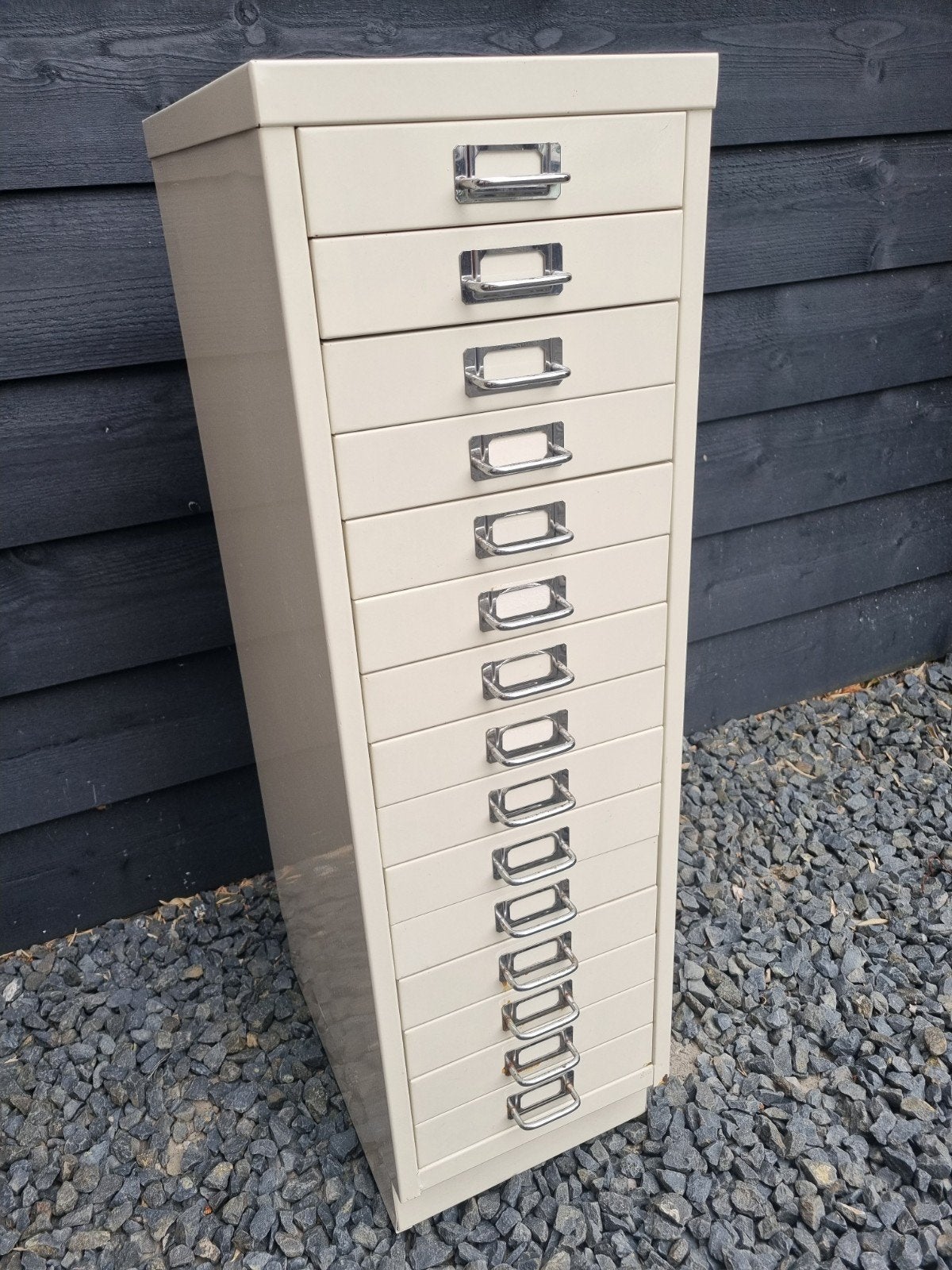 Metalen Bisley ladekast., Ophalen, Minder dan 50 cm, 5 laden of meer, Zo goed als nieuw