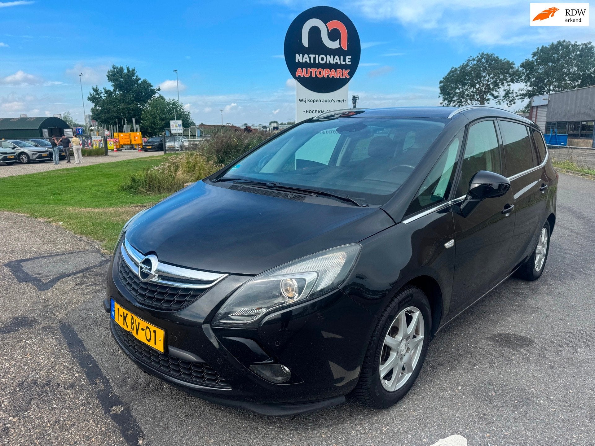 Opel Zafira Tourer 2012 * 1.4 Cosmo 7p. * AUTOMAAT * APK, Auto's, Euro 5, 4 cilinders, 7 stoelen, Zwart