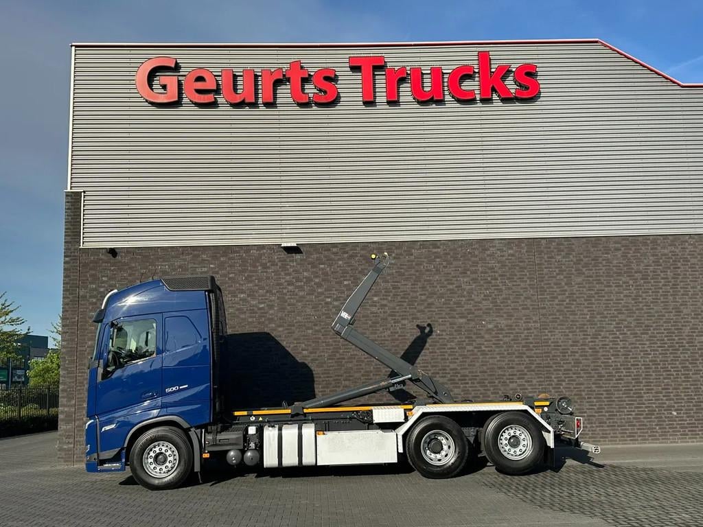 Volvo FH 500 6X2 VDL S-21-6400 HAAKARM / ABROLLKIPPER/ HOOKL, Auto's, Vrachtwagens, Automaat, Euro 6, 510 pk, Blauw