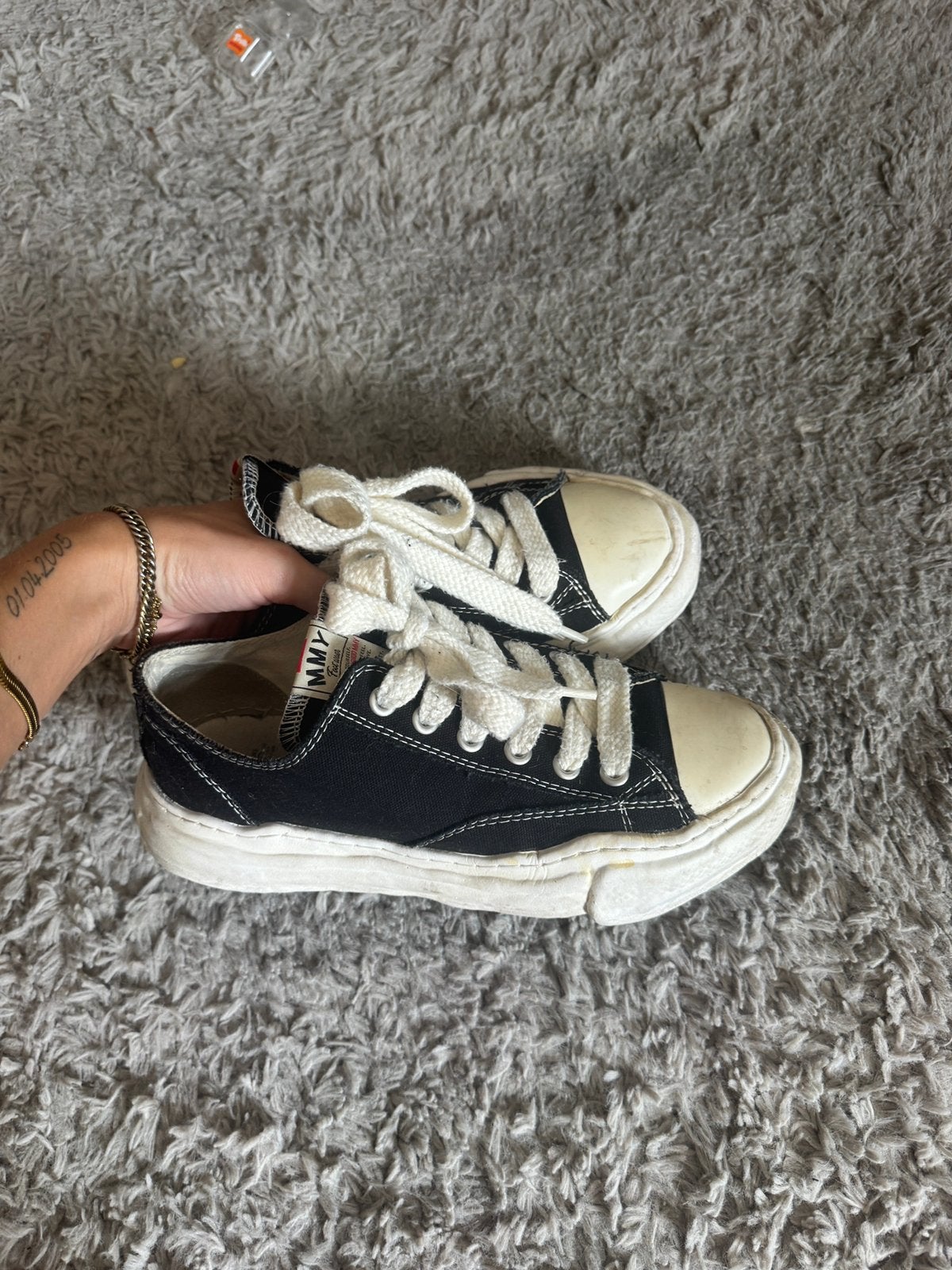 Maison mihara, Zwart, Ophalen of Verzenden, Sneakers of Gympen, Zo goed als nieuw