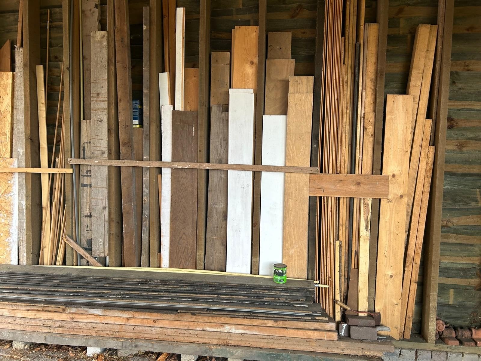 Diverse balken en planken, Ophalen, Balk, Vuren, 50 mm of meer