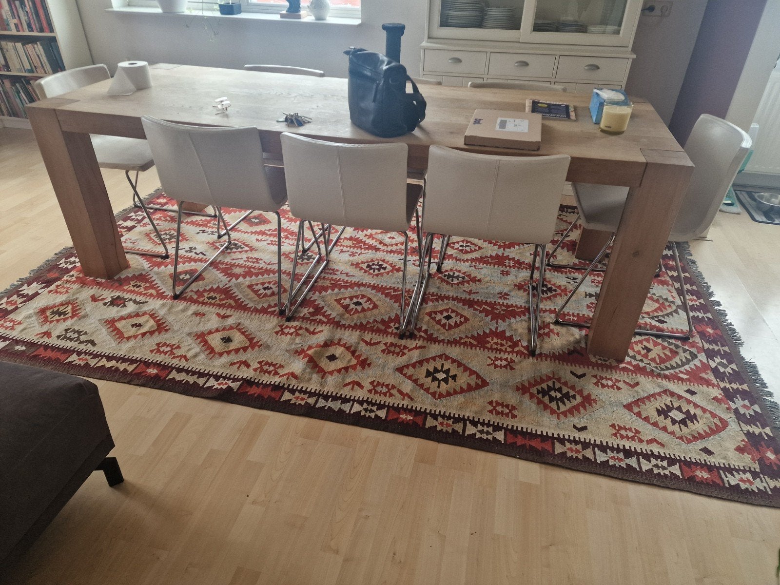 Kelim tapijt 2mx310  missen een paar kwastje aan een kant, Ophalen, Gebruikt, Rechthoekig, 200 cm of meer
