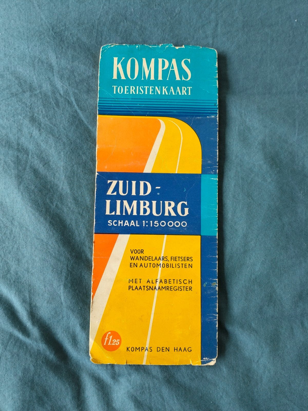 Kompas Toeristenkaart Zuid-Limburg Schaal 1:150.000, Gelezen, Verzenden, Landkaart, Kompas Den Haag
