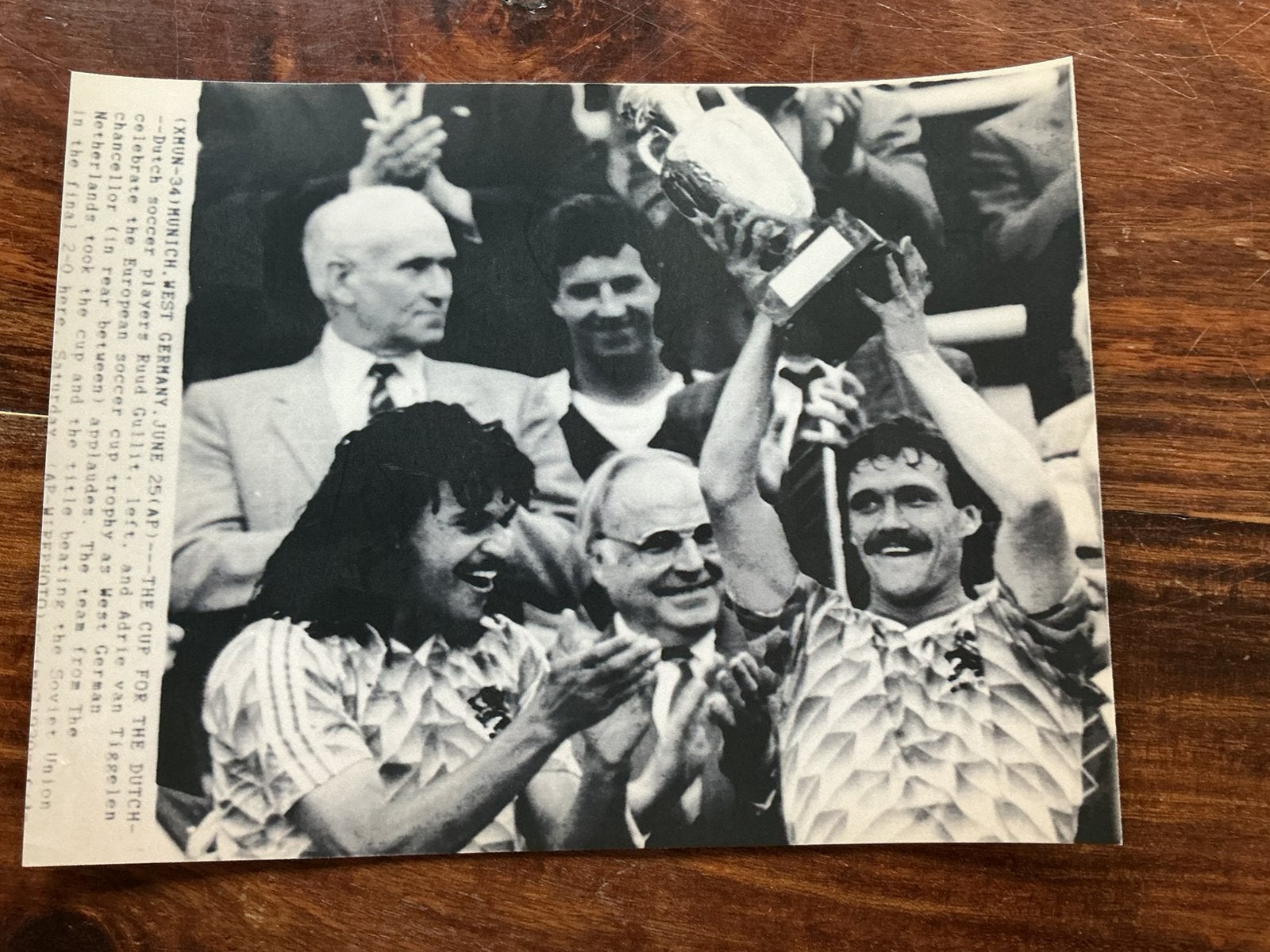 Voetbal telefaxfoto EK 1988 Nederland Europees Kampioen .., Verzamelen, Ophalen of Verzenden