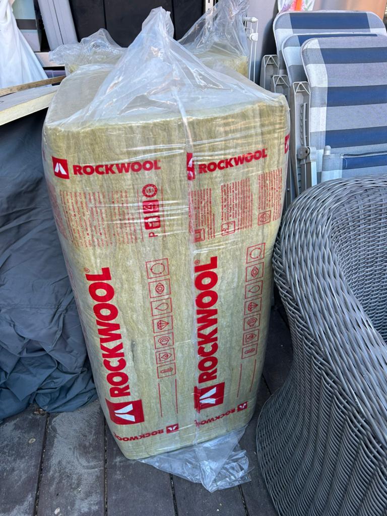 Rockwool isolatie, Ophalen, 4 tot 8 cm, Nieuw, Steenwol