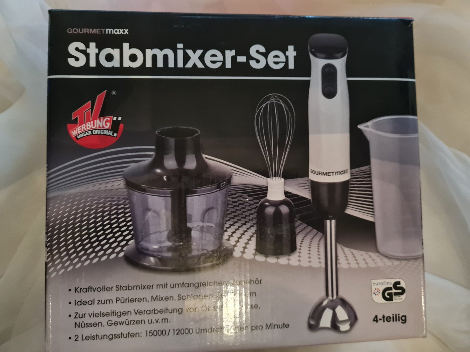Gourmetmaxx Stabmixer-Set - Krachtige Staafmixer, Ophalen of Verzenden, Zo goed als nieuw, Blender