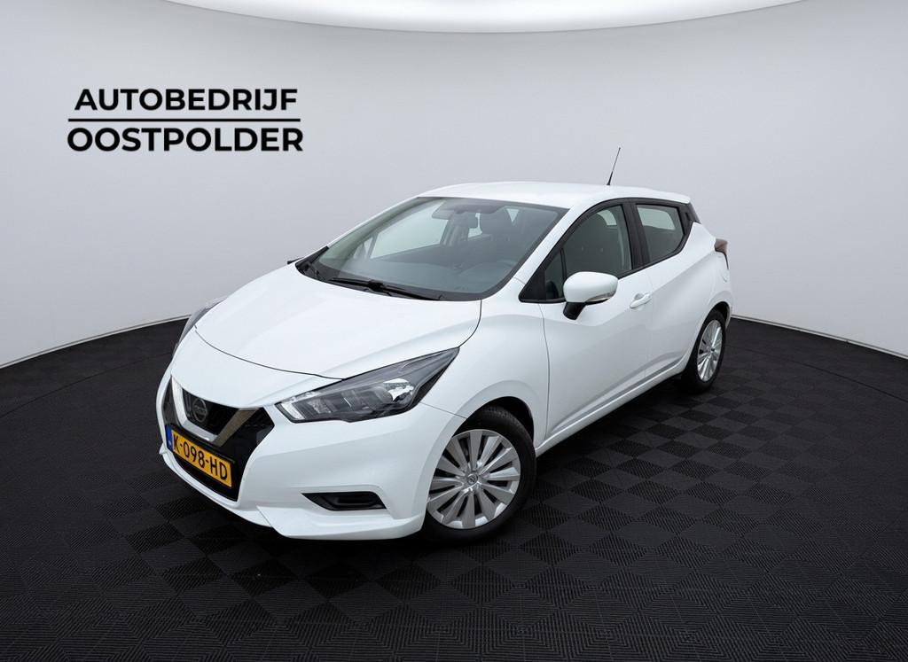 Nissan Micra 1.0 IG-T Acenta, Voorwielaandrijving, Stof, Wit, Origineel Nederlands