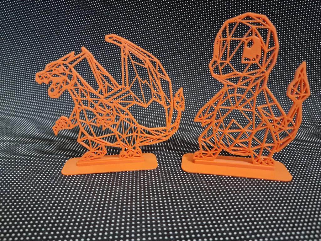 3D Geprinte Pokémon Figuren: Charizard & Charmander, Ophalen of Verzenden, Nieuw, 1:50 of kleiner