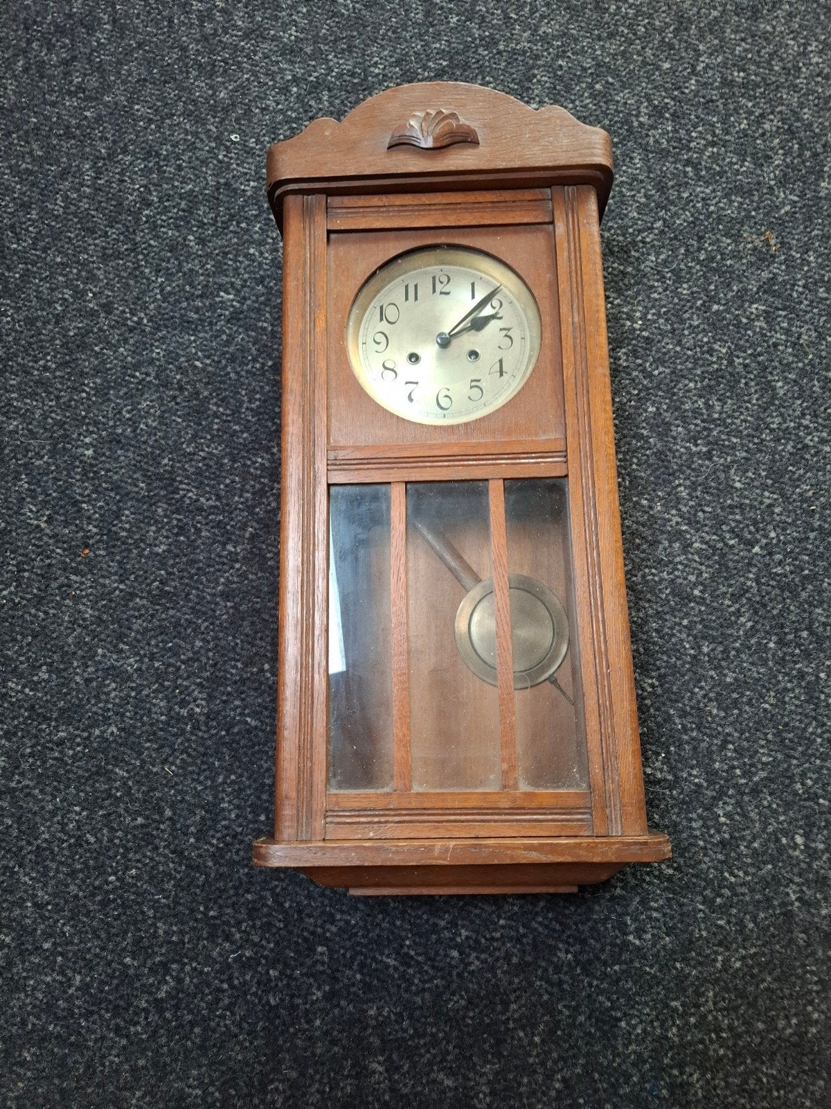 Houten pendule klok, Antiek en Kunst, Antiek | Klokken, Ophalen