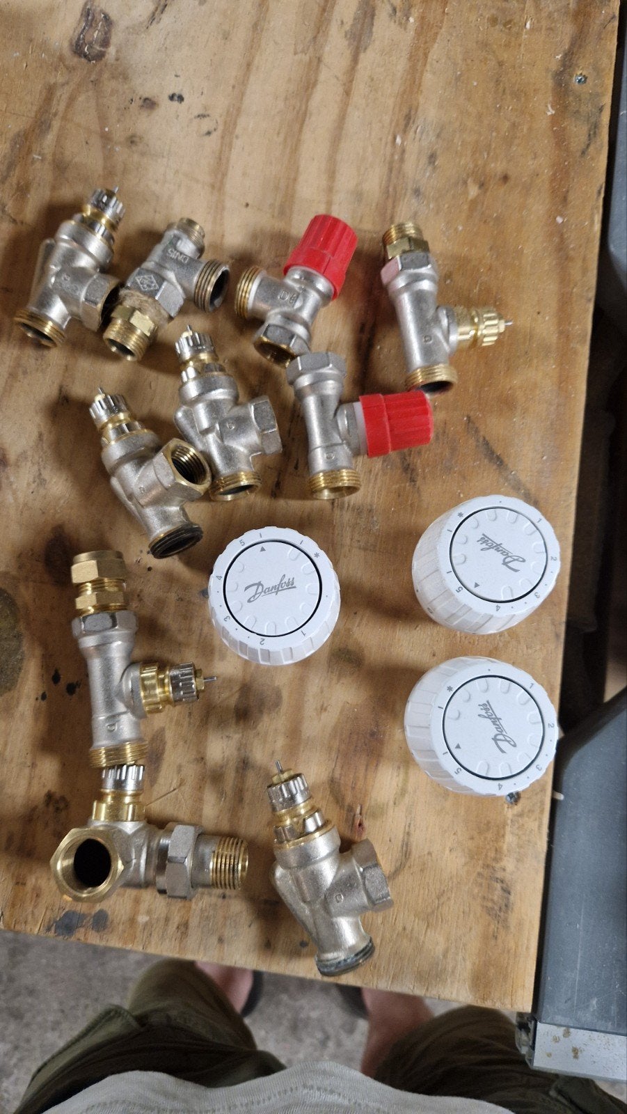 Danfoss radiatorventielen en thermostaatknoppen, Ophalen, Gebruikt, Radiator