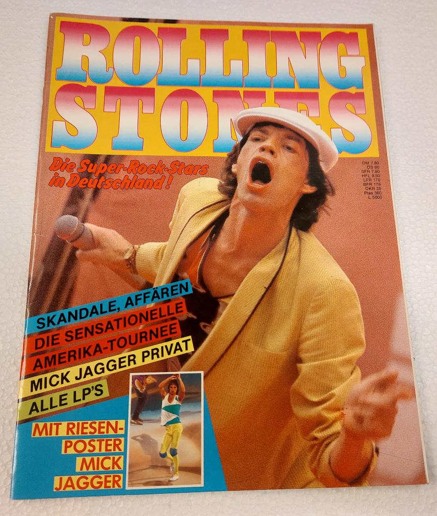 Rolling Stones In Deutschland 1982 Tour magazine, Verzenden, Zo goed als nieuw, Boek, Tijdschrift of Artikel
