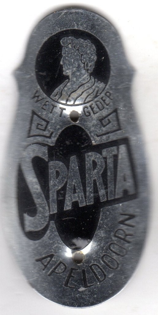 BALHOOFDPLAATJE SPARTA FIETS RIJWIELEN APELDOORN, Ophalen of Verzenden, Gebruikt, Overige typen