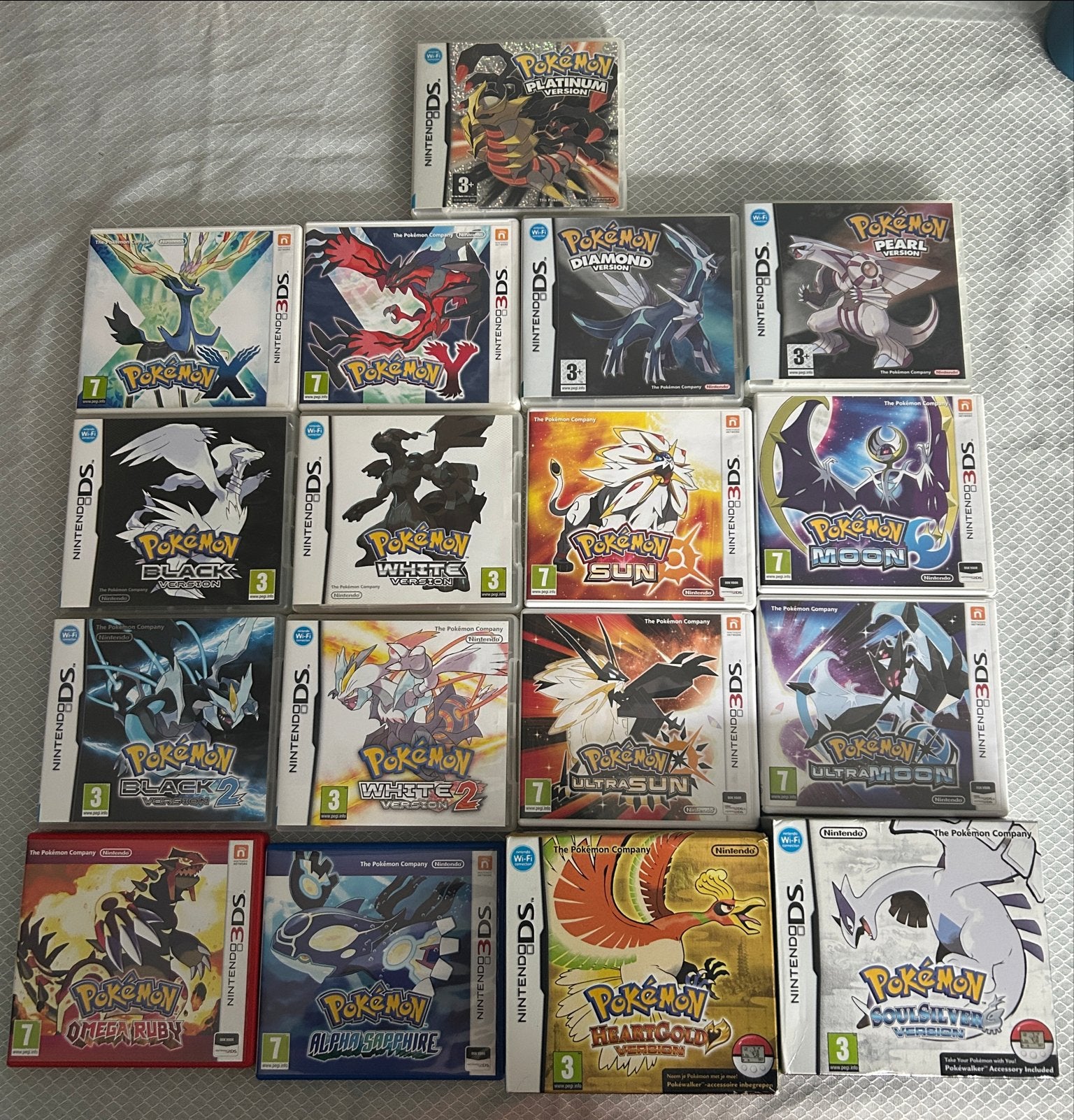 Grote collectie Pokémon games (DS/3DS), Spelcomputers en Games, Ophalen, Online, Gebruikt, 1 speler