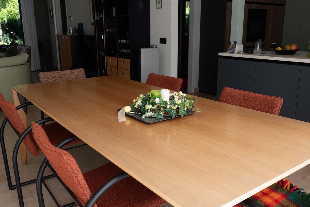 Eettafel Leolux, Huis en Inrichting, Ophalen, Gebruikt, 200 cm of meer, 50 tot 100 cm