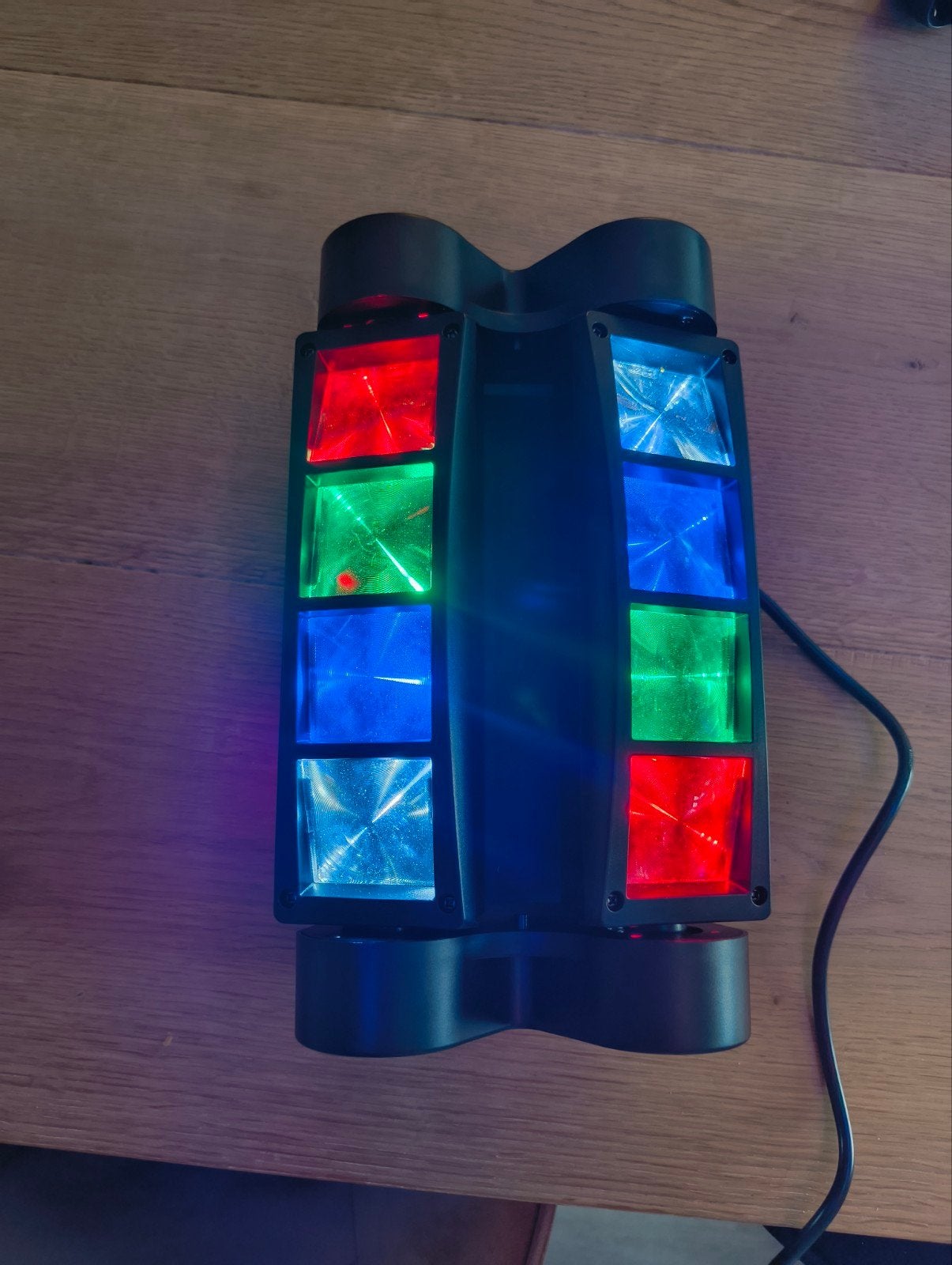 LED moving Spider Light - 2 stuks, Ophalen of Verzenden, Nieuw, Licht, Geluidgestuurd