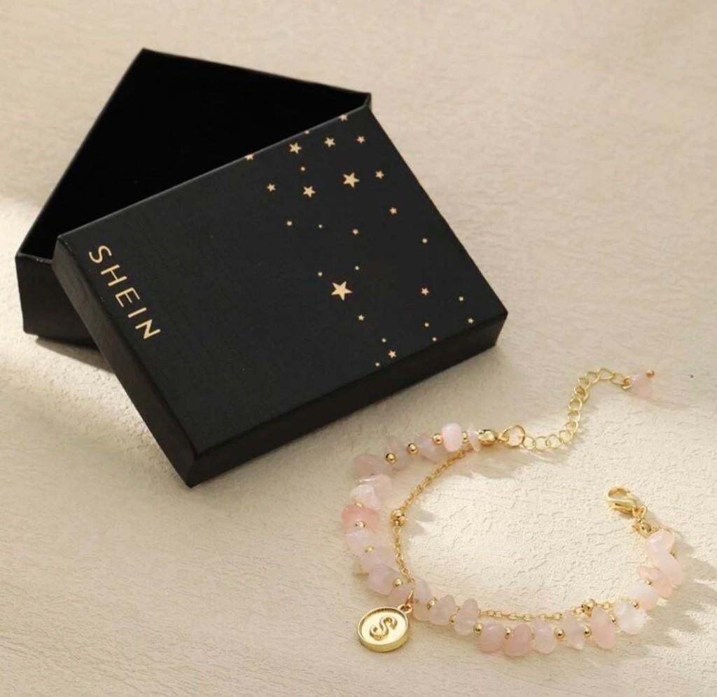 Mooi armbandje met roze steentjes incl. box *gloednieuw*, Sieraden, Tassen en Uiterlijk, Armbanden, Ophalen of Verzenden, Nieuw