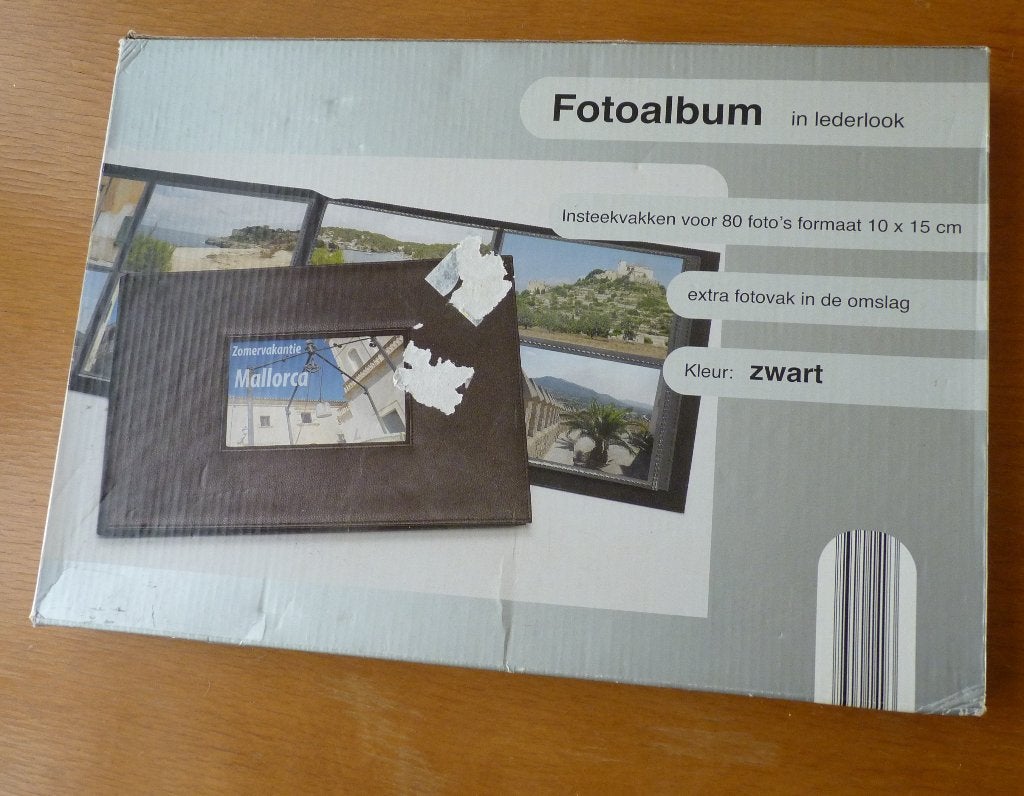 Fotoalbum in leder-look. Flipflap sleeves 80 foto`s 10x15 cm, Audio, Tv en Foto, Fotoalbums en Accessoires, Ophalen of Verzenden