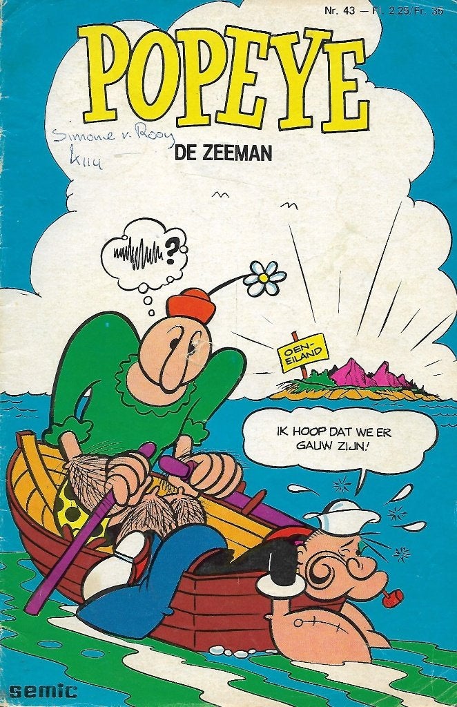 Popeye De zeeman - Nr. 43: In het grote Spinazie tekort, Boeken, Strips | Comics, Eén comic, Ophalen of Verzenden, Gelezen, Amerika