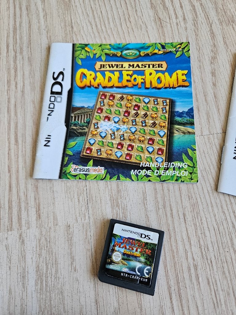 Jewel Master: Cradle of Rome (Nintendo DS) Game + Boekje, Spelcomputers en Games, Puzzel en Educatief, Gebruikt, 1 speler, Ophalen of Verzenden