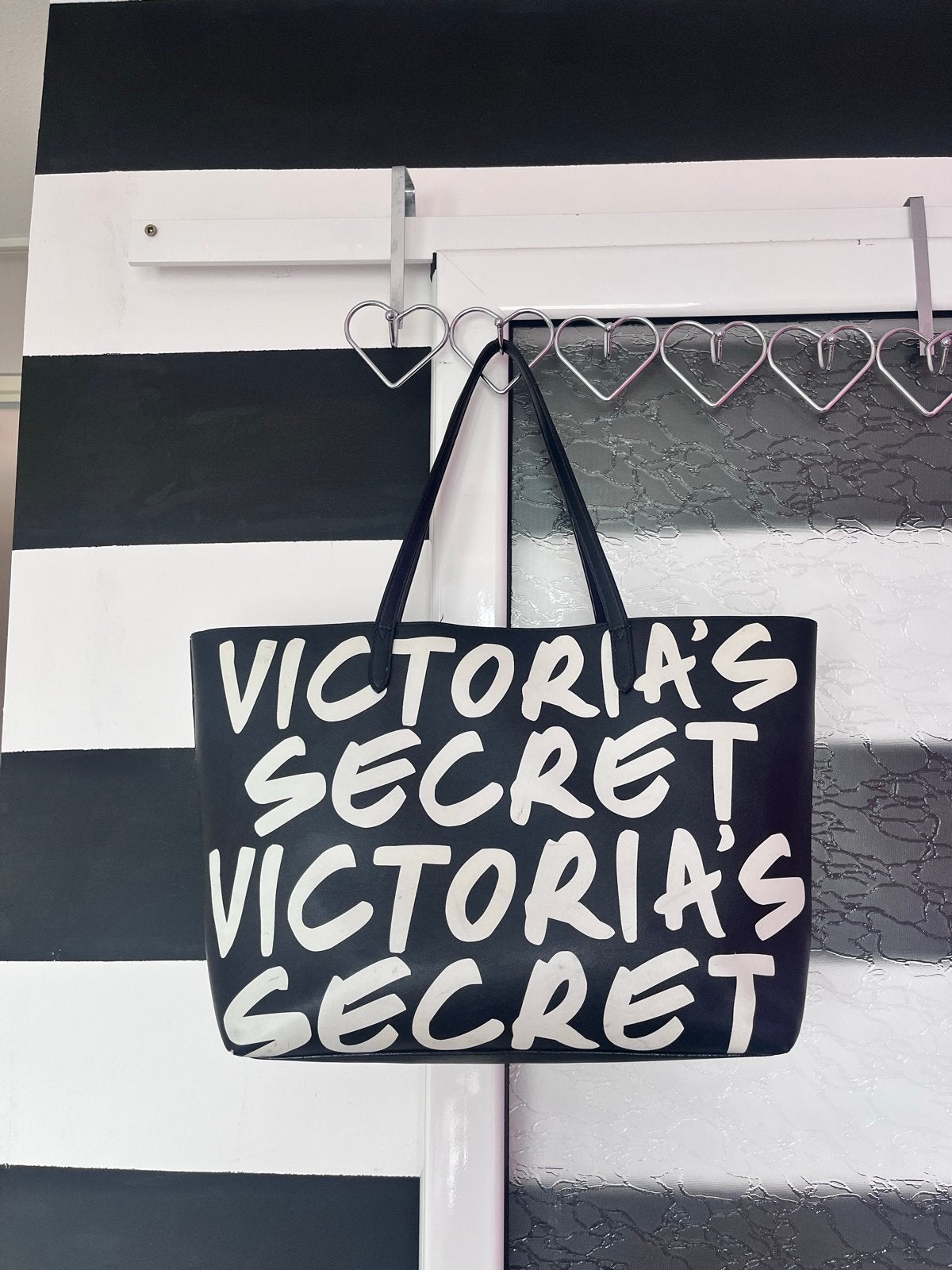 Victoria's Secret Shopper - Zwart/Wit Omkeerbaar, Ophalen of Verzenden, Gebruikt, Zwart, Shopper