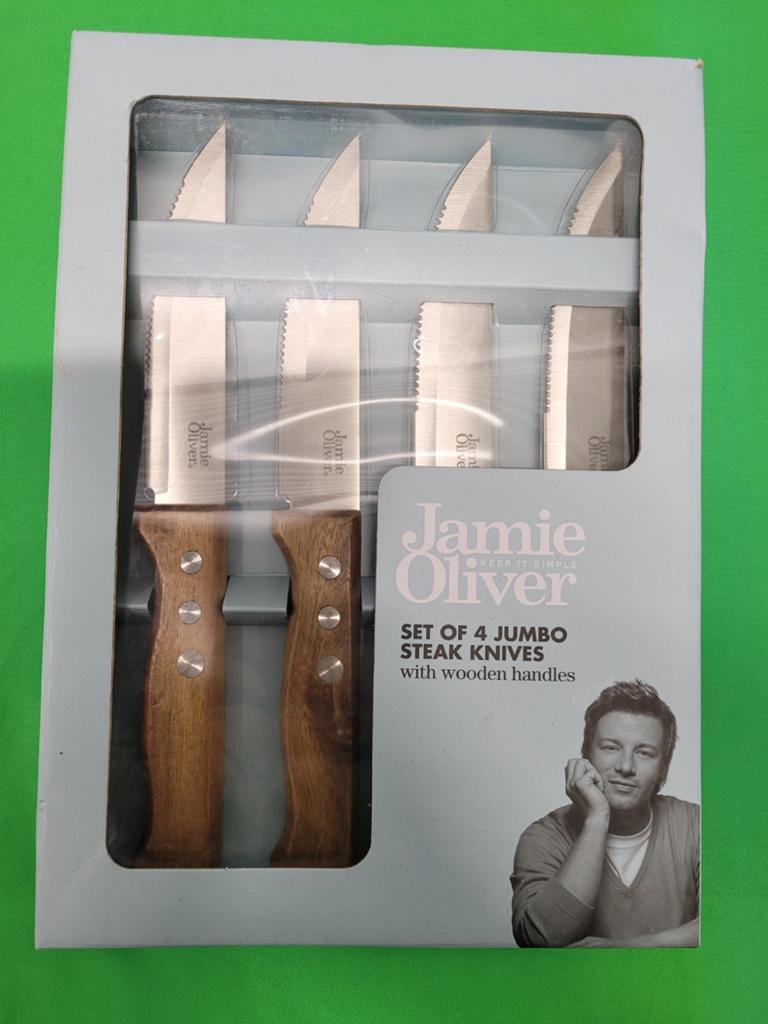Jamie Oliver Jumbo steakmessen set nieuw, Merison, Einsteinstraat 5, 3752 LW Bunschoten, The Netherlands, Nieuw, Ophalen of Verzenden
