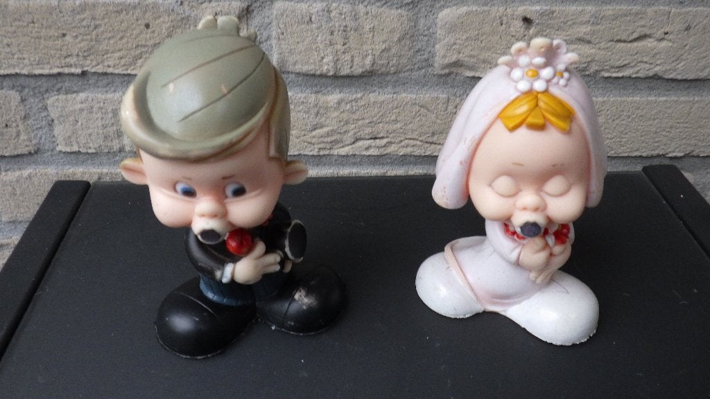 mooie 'knik-poppetjes' van kunststof, Verzamelen, Ophalen of Verzenden, Overige typen