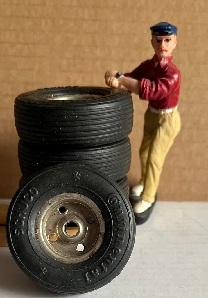 Schuco Lotus Climax 33 Formel 1 banden/velgen set, Ophalen of Verzenden, Gebruikt
