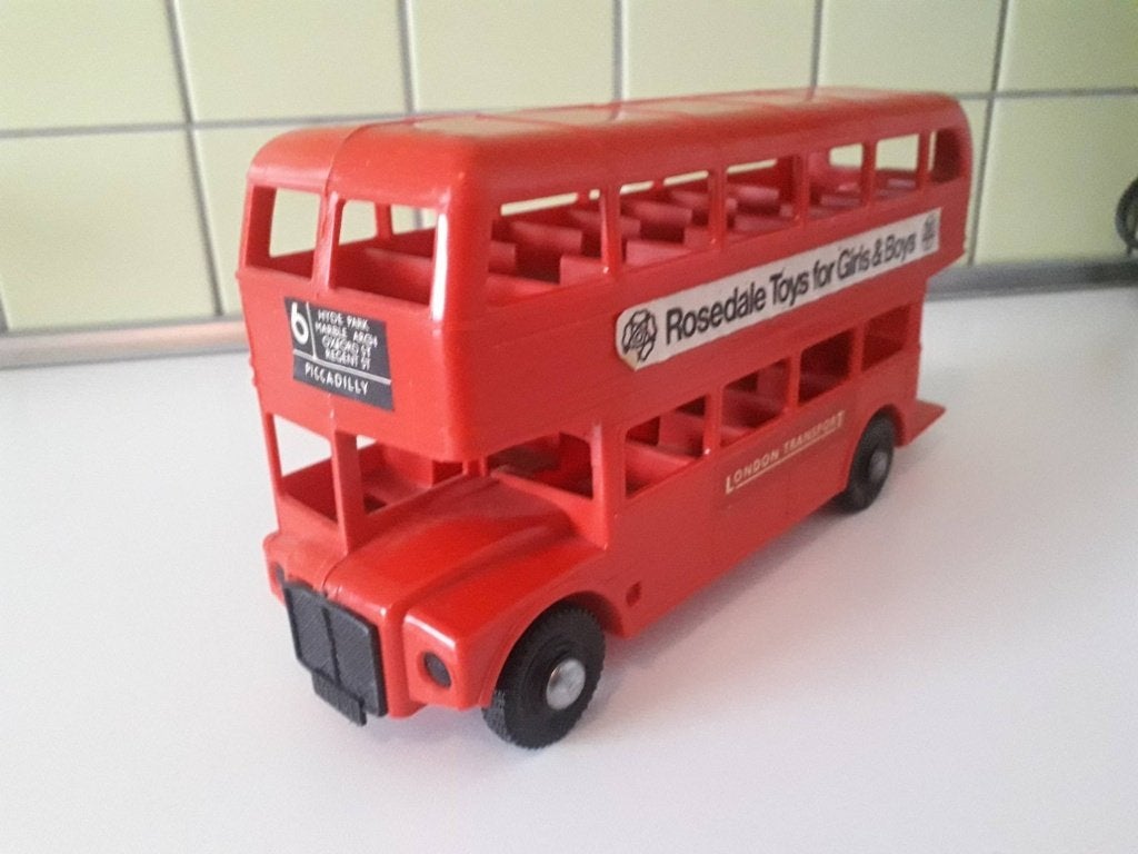 dubbeldekker routemaster bus rosedale toys london bus, Ophalen of Verzenden, Gebruikt, Auto