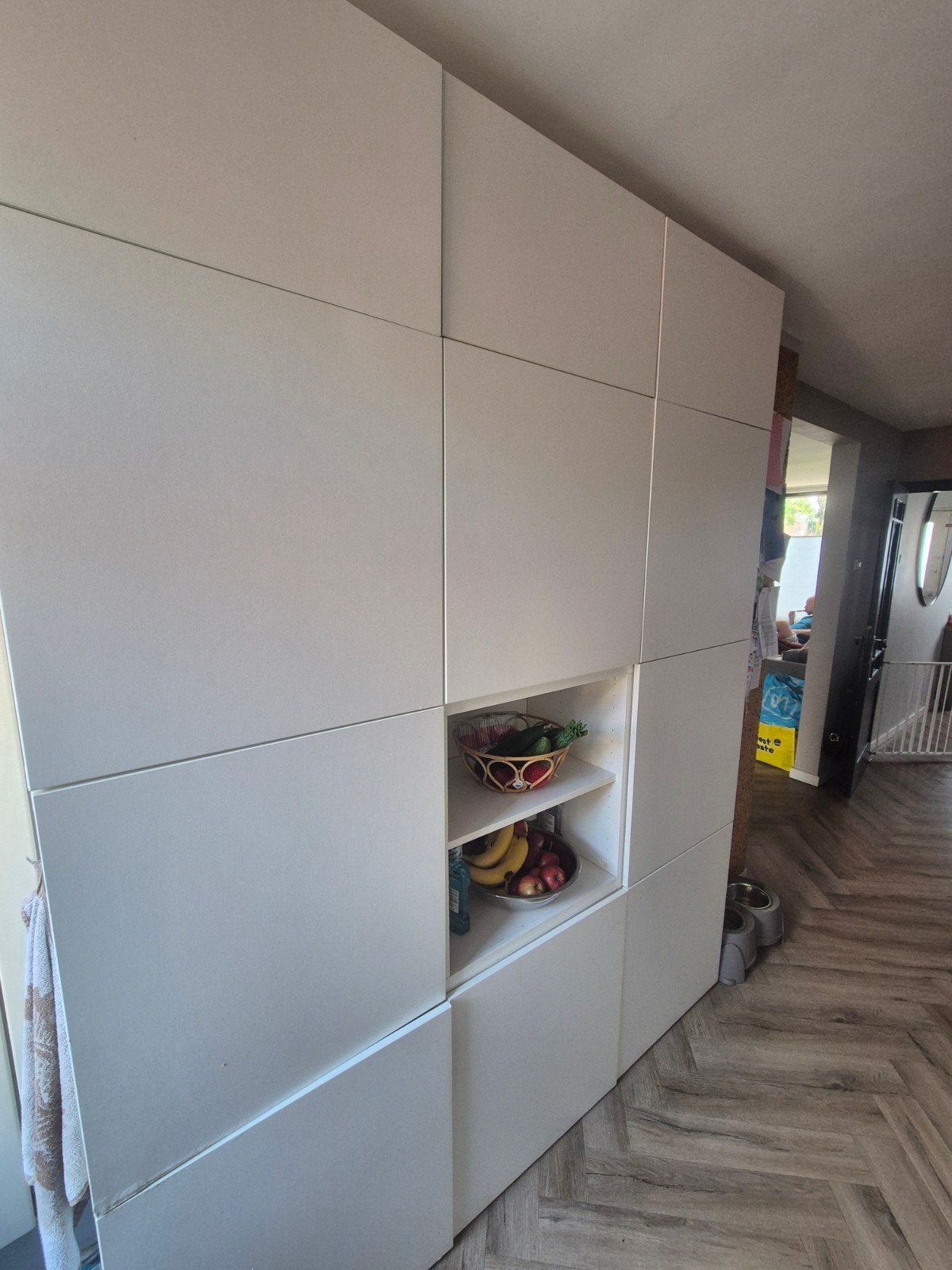 ikea besta kast met open vakken en deuren MOET ZSM WEG, Ophalen, 100 tot 150 cm, Modern, 150 tot 200 cm