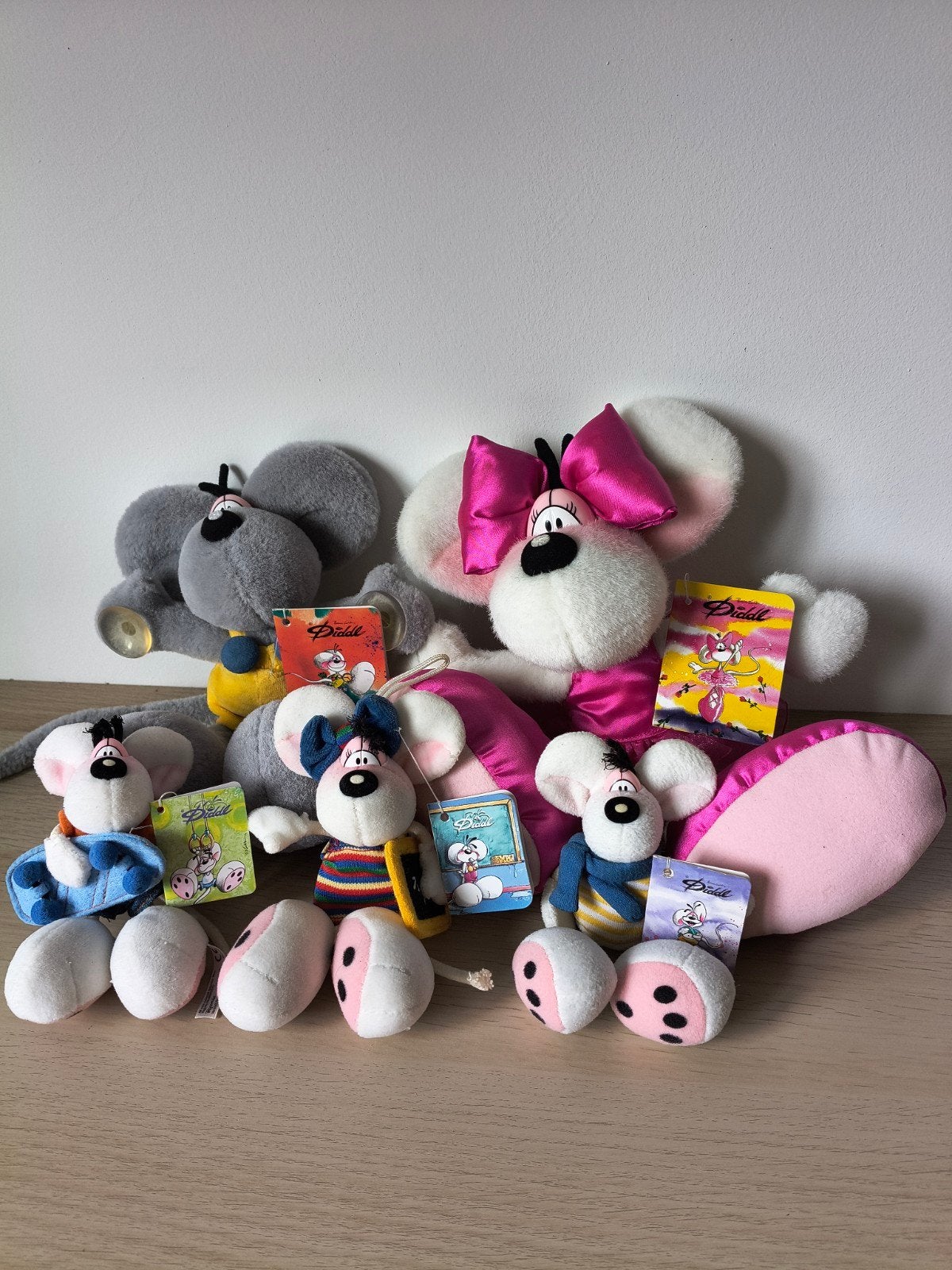 Diddl familie inclusief originele kaartjes, Verzamelen, Ophalen of Verzenden, Diddl, Zo goed als nieuw, Knuffel