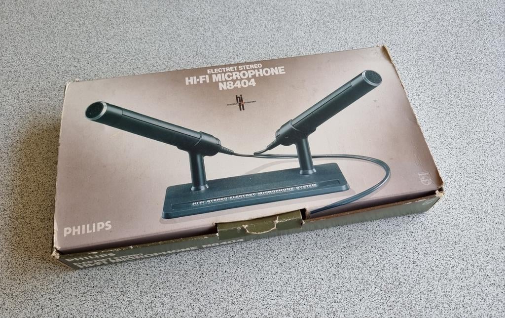 Vintage Philips microfoons! N-8404 / N8404 - compleet, Muziek en Instrumenten, Ophalen of Verzenden, Overige typen