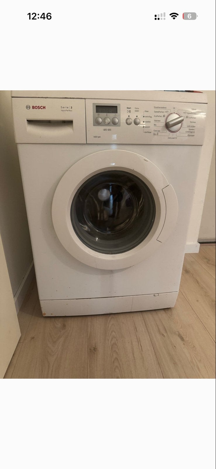 Bosch Serie 2 VarioPerfect Wasmachine, Witgoed en Apparatuur, Wasmachines, Ophalen, Gebruikt, Voorlader, Kort programma