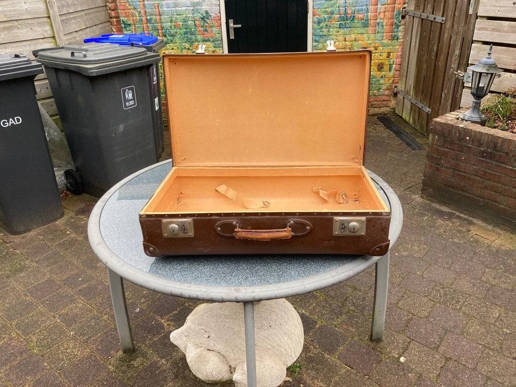 toneelkoffer, Sieraden, Tassen en Uiterlijk, Koffers, Overige materialen, Gebruikt, 35 tot 45 cm, Ophalen