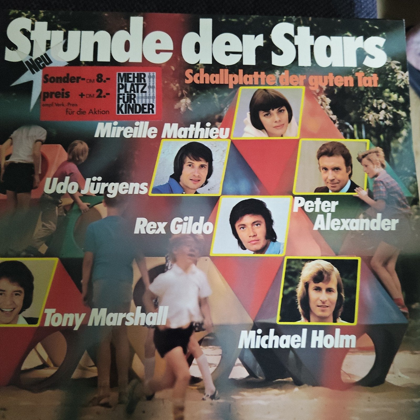 Stunde der Stars - Schallplatte der guten Tat (LP), Cd's en Dvd's, Complilatie, Ophalen of Verzenden, Gebruikt, 12 inch