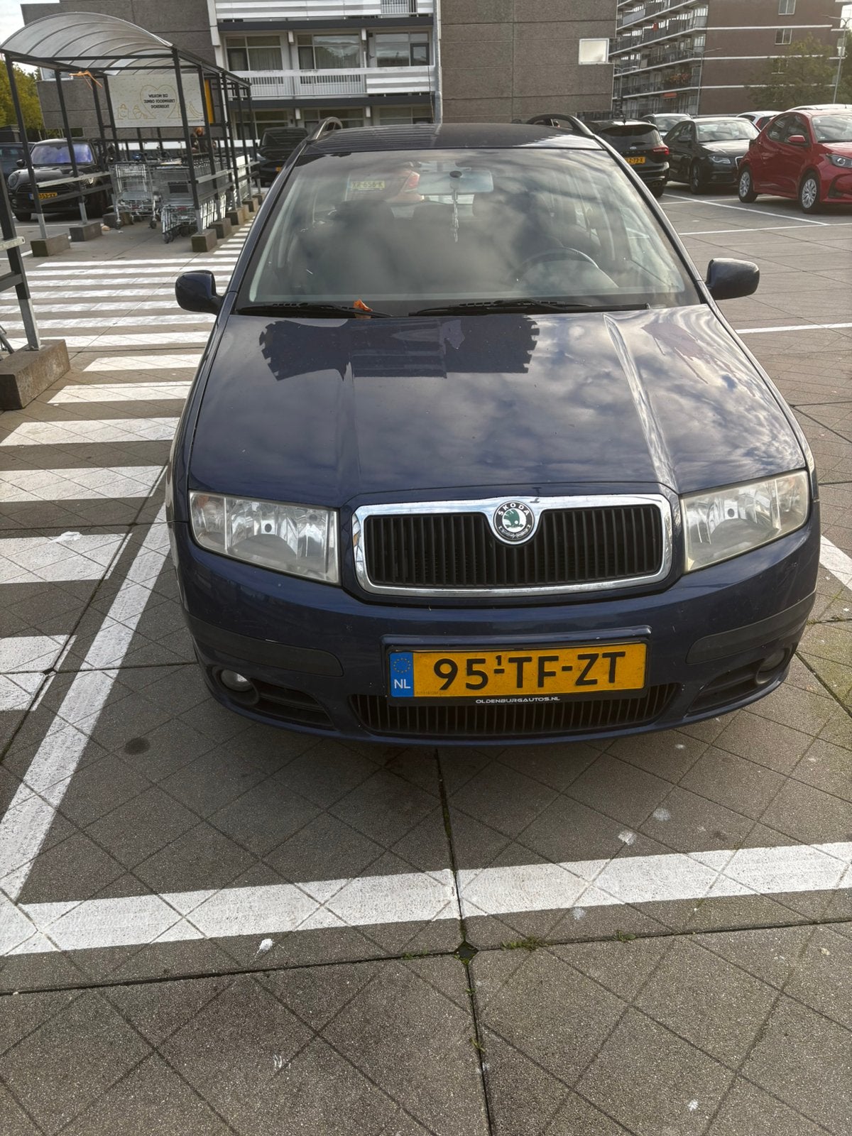 Skoda Fabia 1.4 Combi 55KW AUT 2006 Blauw, Auto's, 74 pk, 4 cilinders, Blauw, 49 €/maand