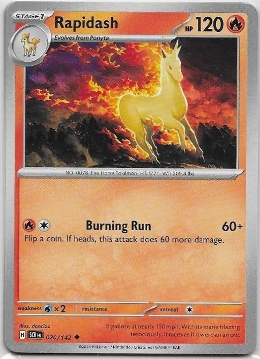 Stellar Crown,  Rapidash [uncommon] 20/142, Verzenden, Nieuw, Losse kaart